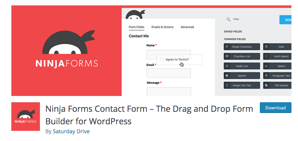 Ninja Forms Contact Form Plugin for WordPress