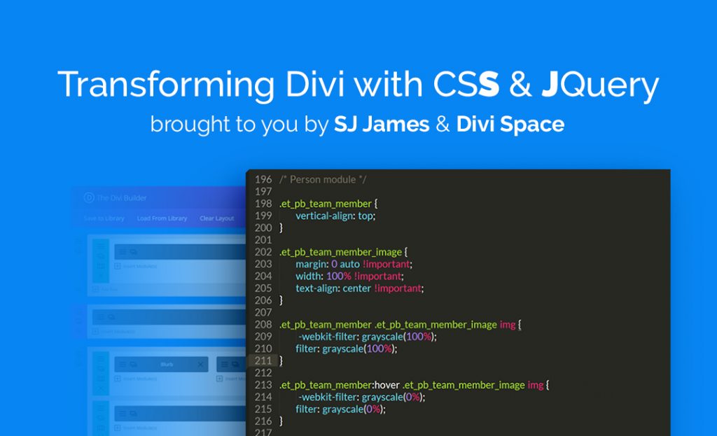 Transforming Divi with CSS & jQuery Course
