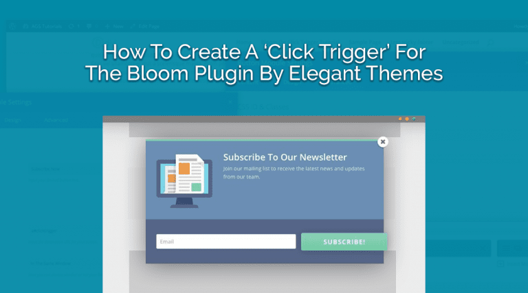 How To Create A ‘Click Trigger’ For The Bloom Plugin By Elegant Themes