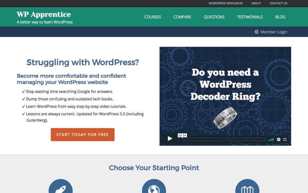 WP Apprentice WordPress tutorials