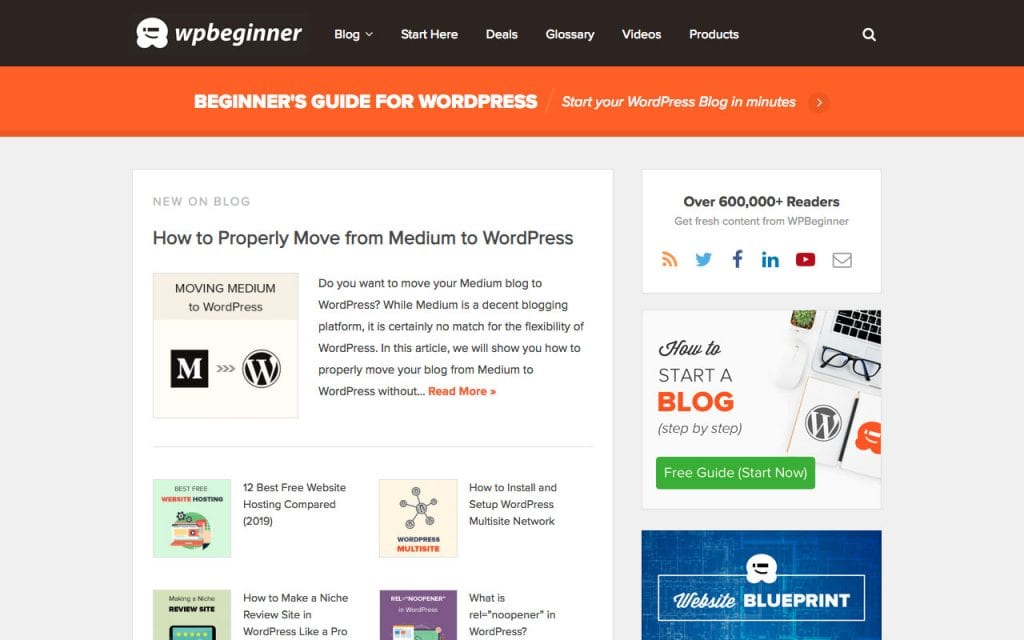 WPBeginner WordPress tutorials