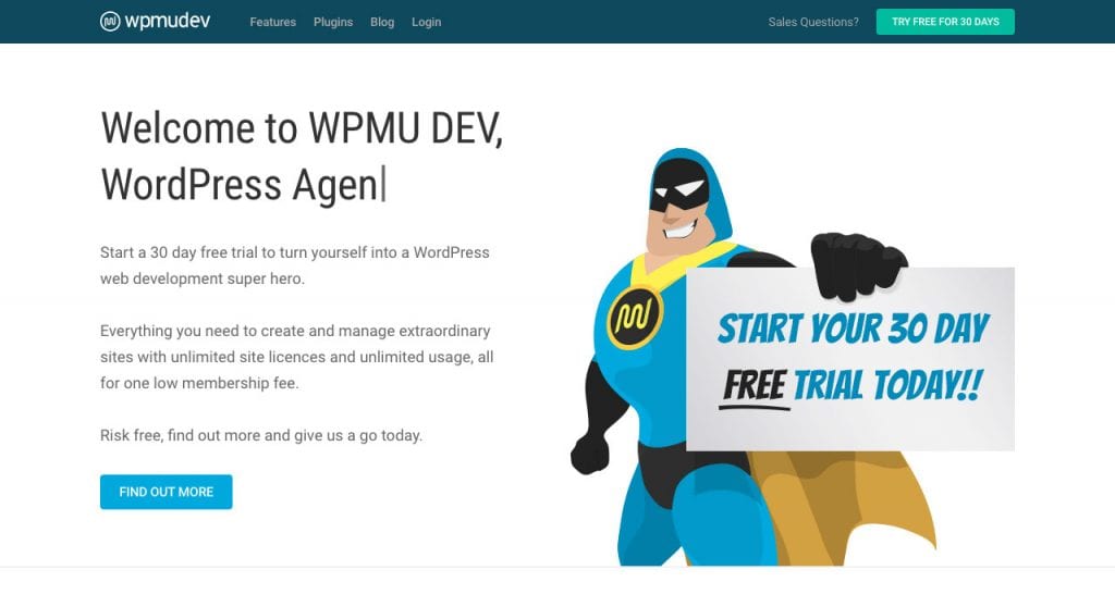 WPMU DEV homepage