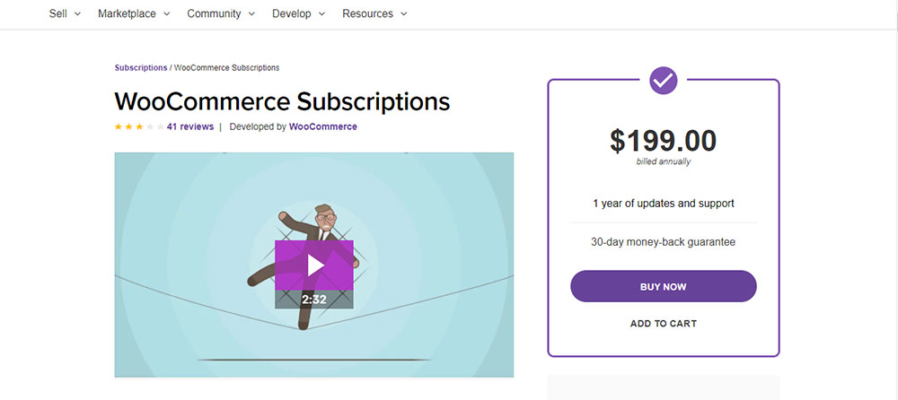 WooCommerce Subscriptions plugin 