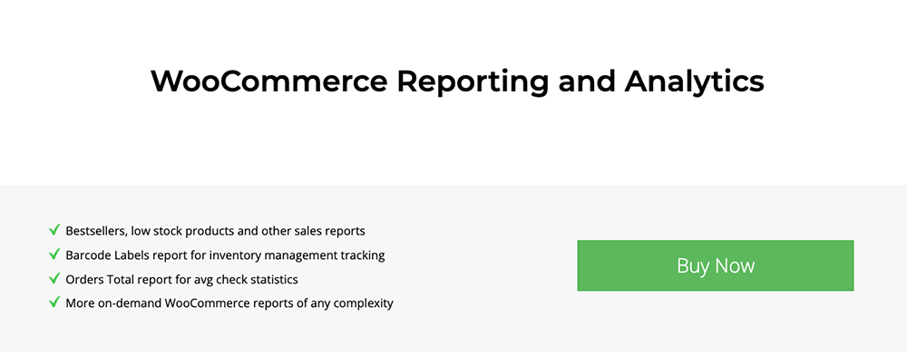 WooCommerce Reporting and Analytics